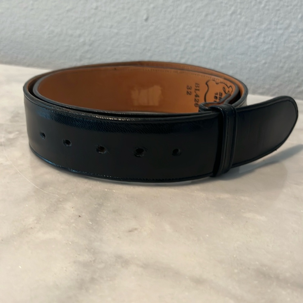 Lucchese Black Leather Belt